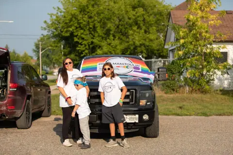 Colour Run Walk and Wheel at Pride Manitoulin, 2024