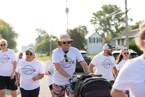 Colour Run Walk and Wheel at Pride Manitoulin, 2024