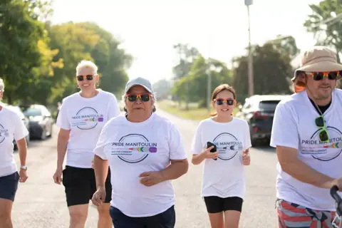 Colour Run Walk and Wheel at Pride Manitoulin, 2024